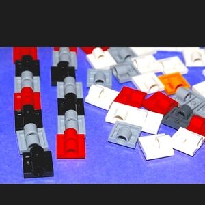 LEGO 2817 modified 2x2 with pin holes, 10247 full cross multicolor ✷ 80 pc lot